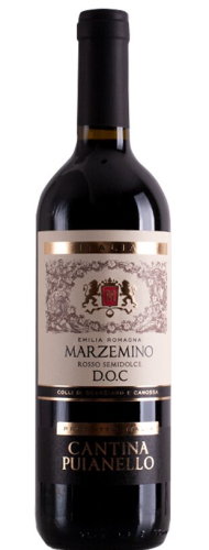 Марцемино категории DOC красное полусладкое региона Эмилия Романья 0,75л Вино. Италия