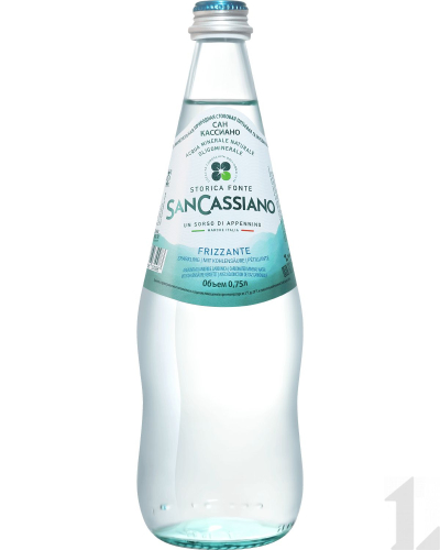 Сан Кассиано 0,75л. Вода минерал. столовая газированная Италия