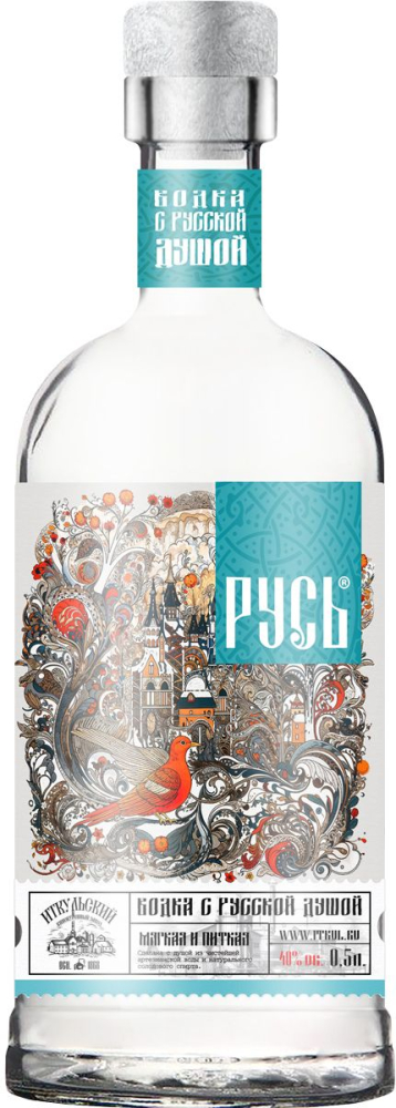 Русь 0,5л. Водка Россия