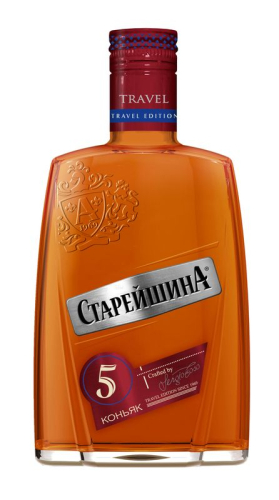 Старейшина 5лет 0,25л фляга Коньяк Россия