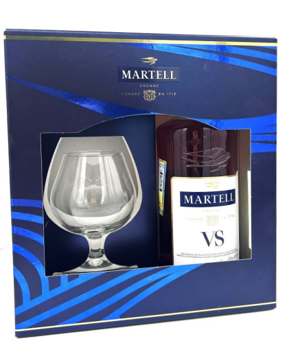 Мартель ВС 0,7л п/уп + стакан. Коньяк Франция
