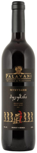 Мукузани красное сухое 0,75л. Вино Палавани/Грузия