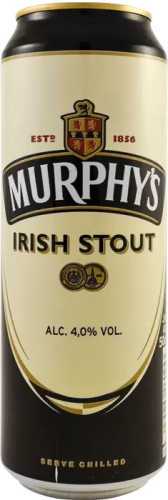 Пиво Мерфис Айриш Стаут темное пастер. фильтр. 0,5л ж/б .Ирландия