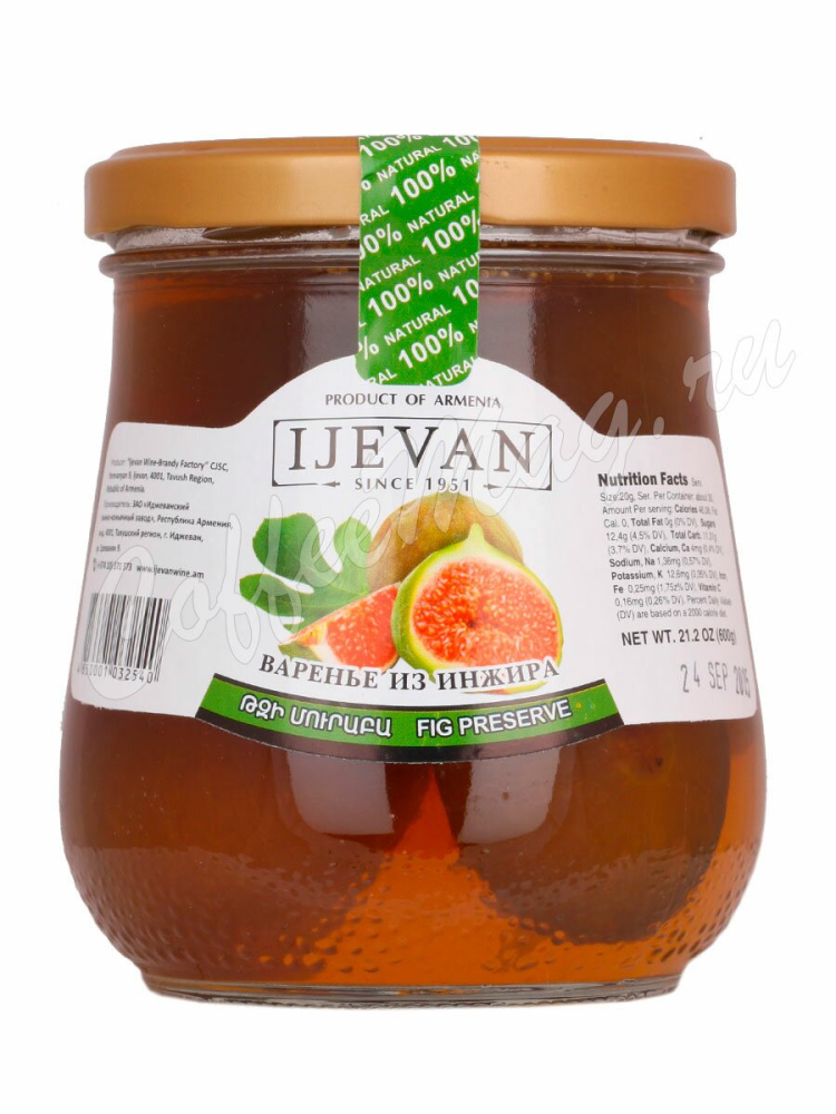 Варенье из инжира т.м. Иджеван 600г. Армения