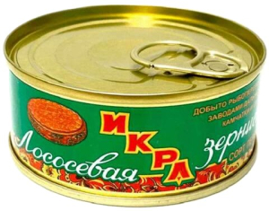 Икра лососевая зернистая (кета) 95 г ж/б