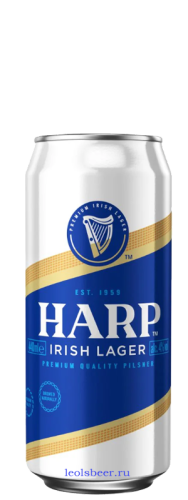 Пиво Харп Лагер светлое филт. 0,440 л ж/б. Ирландия