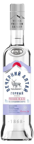 Вечерний Алтай горный 0,5л Водка Россия