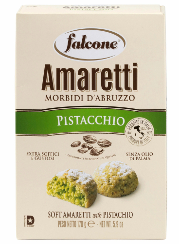 Печенье сдобное Амаретти мягкие с фисташками "falcone" 170г