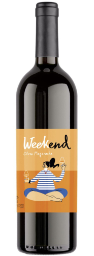 Уикенд Цитронный Магарача белое сухое 0,75л. Вино Россия  