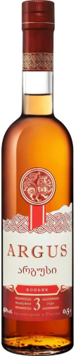 Аргус трехлетний 0,5л Коньяк ООО &quot;КВКЗ&quot;. Россия