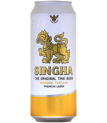 Пиво Сингха светлое фильтрованное пастеризованное 0,49 л ж/б. Тайланд             