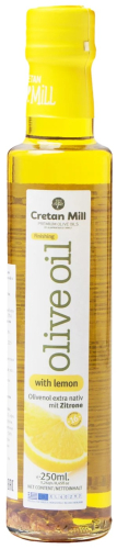Масло оливковое с лимоном CRETAN MILL 0,25л. Греция
