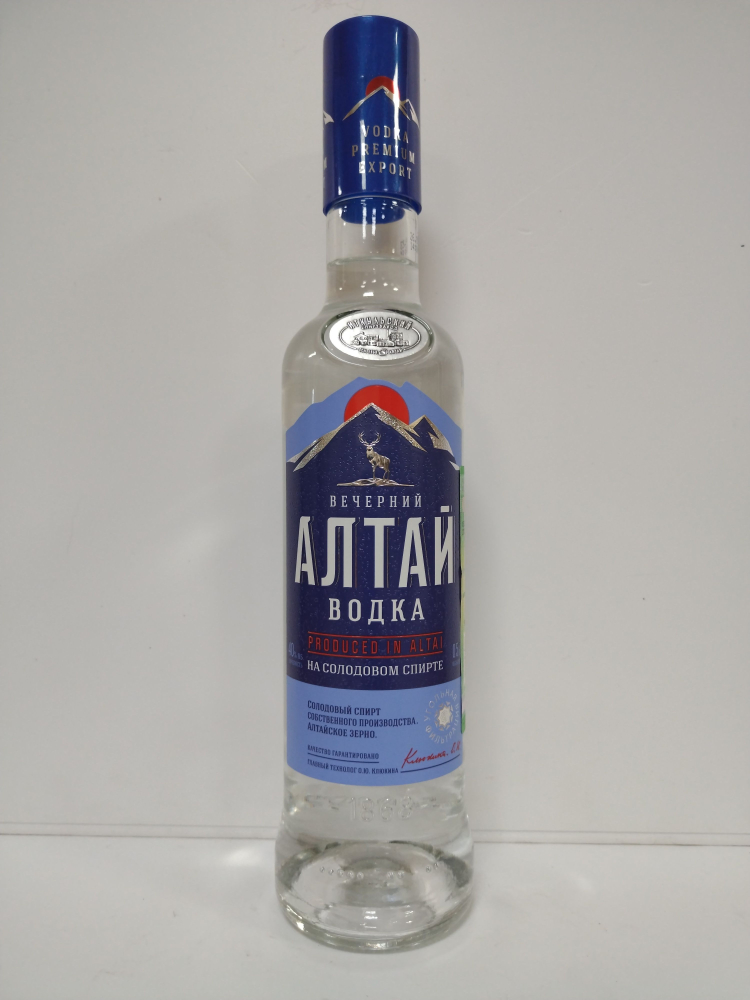 Вечерний Алтай 0,5л. Водка Россия