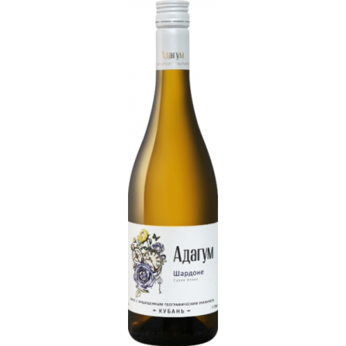 Шардоне. Адагум 0,75л белое сухое (Олимп). Вино Россия