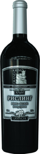 Рислинг коллекция  Гранд Крым белое п/сухое 0,75л. Вино Россия