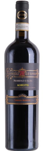 Неббиоло Д'Альба Агрестис 0,75л сухое красное (Марроне). Вино Италия