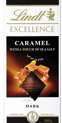 Шоколад Lindt Excellence темный с морской солью и карамелью 100г