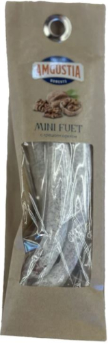 Колбаски сыровяленные «Мини Фуэт с грецким орехом» т.м. AMGUSTIA  60 г