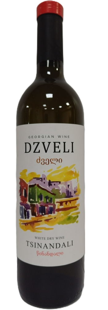 Цинандали белое сухое (Дзвели) 0,75л. Вино Грузия