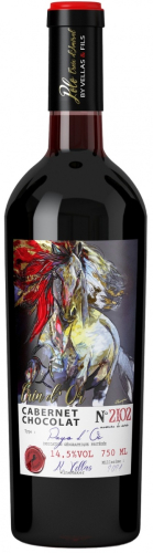 Крэн Д Ор Каберне Шокола 0,75л красное п/сухое. Вино Франция