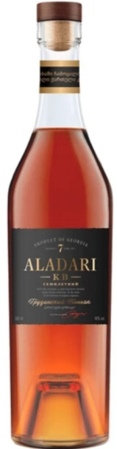 Грузинский марочный КВ "Семилетний" т.м.Аладари 0,5л. Коньяк
