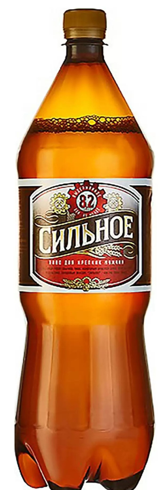 Пиво Сильное светлое пастер. фильтр 1,5л пэт. Россия