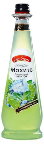 San-Slavia Мохито 0,5л ст/б Напиток б/алк.газированный Россия