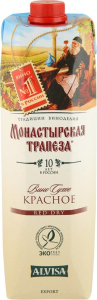 Монастырская Трапеза красное сухое 1,0л т/п Вино Россия