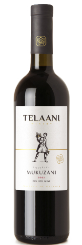 Мукузани т.м.Телаани красное сухое 0,75л. Вино Грузия