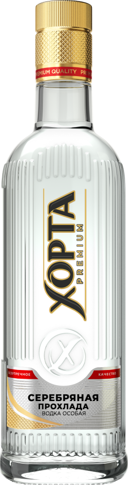 ХОРТА серебряная прохлада 0,5л. Водка особая Россия