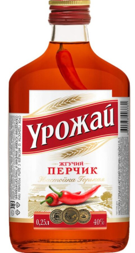 Жгучий перчик 0,25л Настойка горькая. Россия
