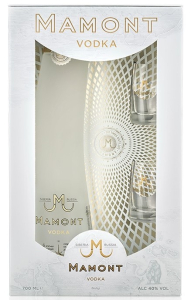 Мамонт 0,7л п/уп+2 стопки. Водка Россия