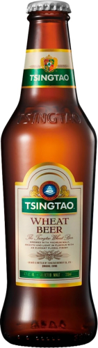 Пиво Циндао Вит светлое пастериз. нефильтр. 0,33л ст/б. Китай