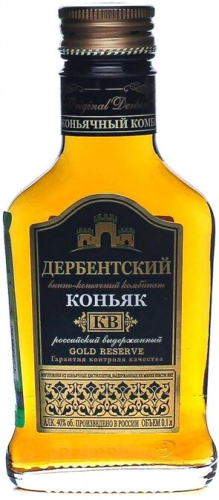 Российский коньяк выдержанный "КВ" 40% 0,1л фл. /ДВКК/ Коньяк Россия
