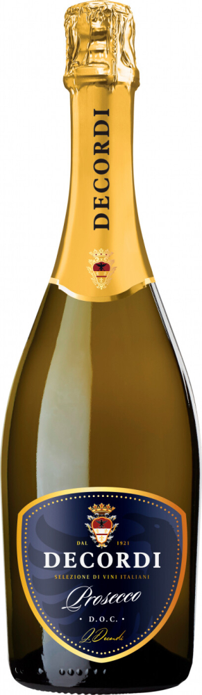 Просекко Декорди Брют белое 0,75л. Игристое вино Италия
