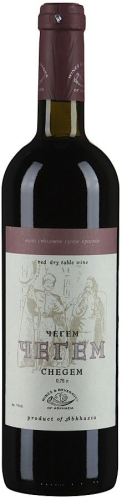 Чегем 0,75л красное сухое Вино Абхазия