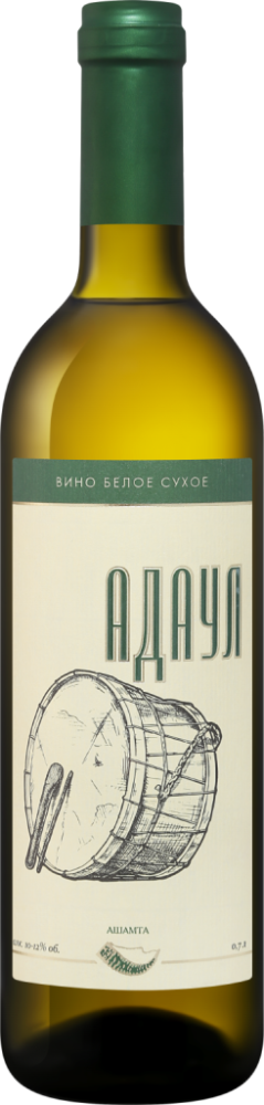Адаул ТМ Ашамта белое сухое 0,7л Вино.Россия
