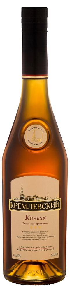 Российский трехлетний Кремлевский 0,5л. Коньяк Россия