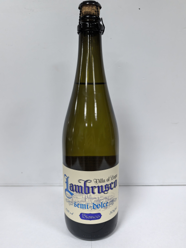 Сидр Вилла Аль Лаго с ароматом Ламбруско белый п/сладкий 0,75л. Газированный напиток Россия  