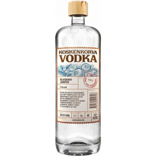 Коскенкорва со вкусом черники и можжевельника 1,0л. Спиртной напиток Финляндия