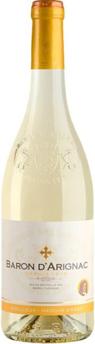 Барон Д'Ариньяк белое п/сладкое 0,75л. Вино Франция