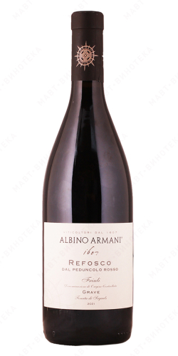 Армани Альбино Рефоско Даль Педунколо Россо Фриули Граве красное сухое 0,75л. Вино Италия
