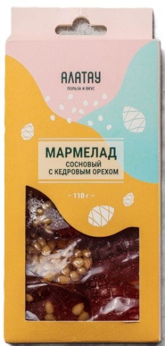 Мармелад Сосновый с кедровым орехом 110г
