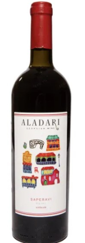 Саперави т.м.Аладари красное сухое 0,75л. Вино Грузия