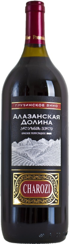 Алазанская долина красное п/сладкое 1,5л. (Чарози) Вино Грузия 