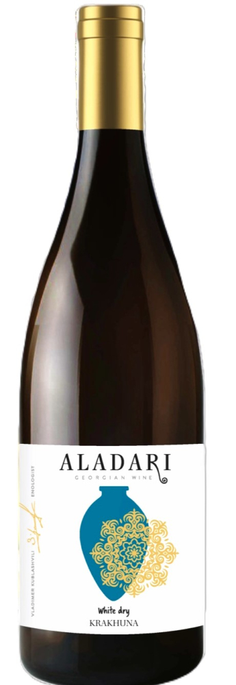 Крахуна т.м.Аладари белое сухое 0,75л. Вино Грузия