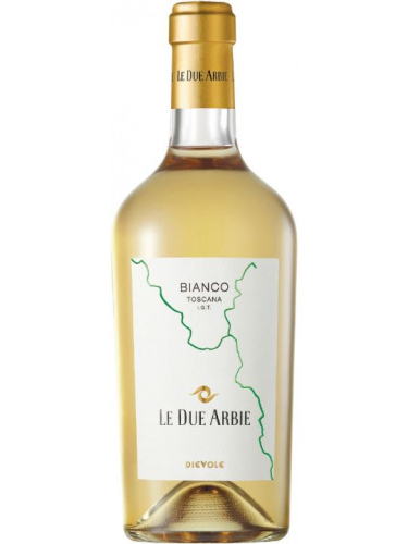 Ле Дуе Арби Бьянко Тоскана белое сухое 0,75л. Вино Италия