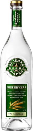 Зеленая марка Пшеничная 0,5л Водка Россия