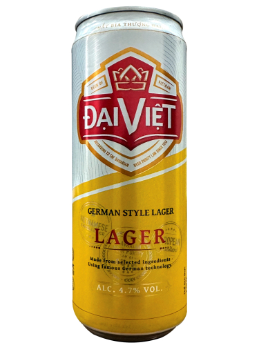 Пиво Lager т.м.ДайВьет светлое пастери. фильтр. 4,7% 0,330л ж/б. Вьетнам