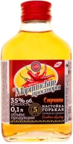 Мариинские просторы с перчиком 0,1л. Настойка горькая Россия